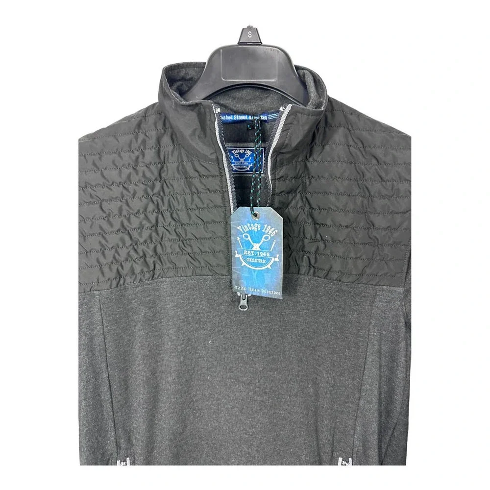 Men’s vintage‎ 1946 1/4 zip Pull Over Gray Size Small
